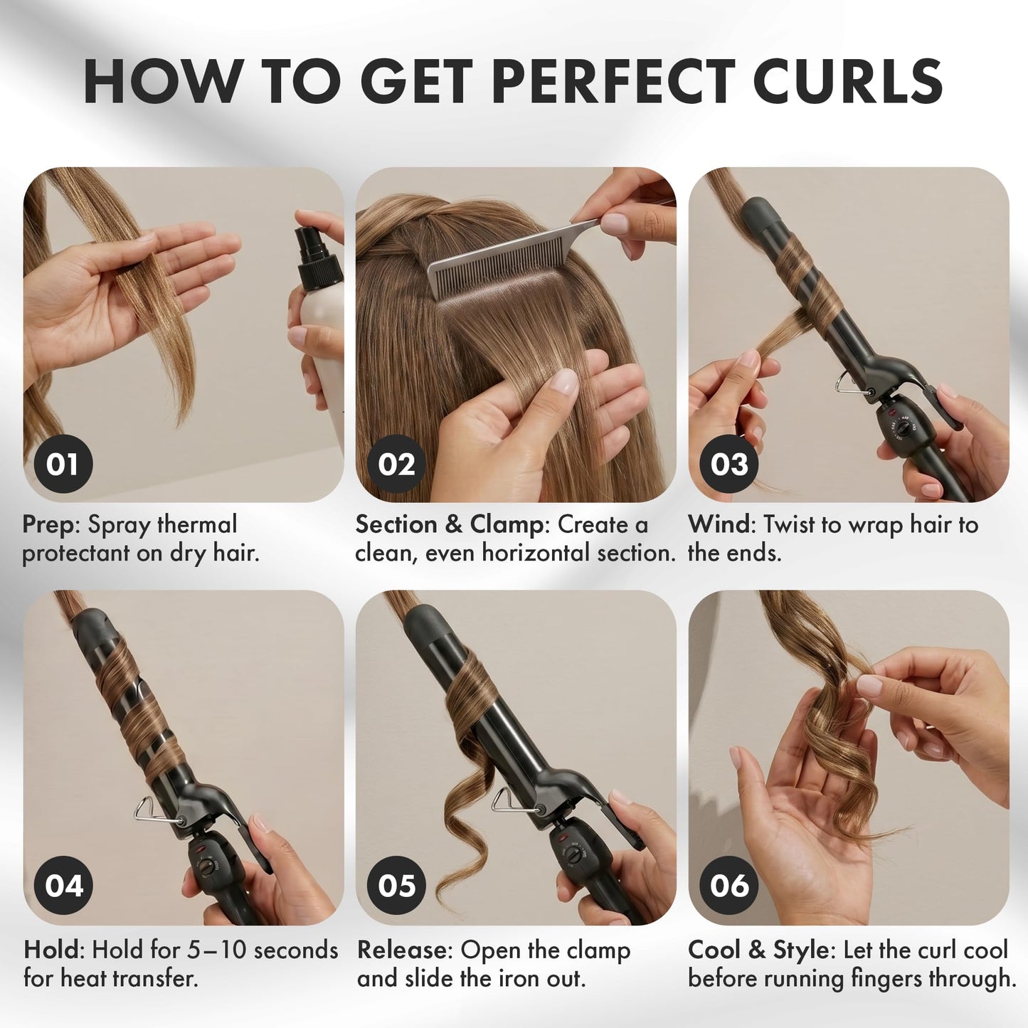 StyleCraft Stay-Temp Black Gold Ceramic Extended Barrel Curling Iron (1-inch)