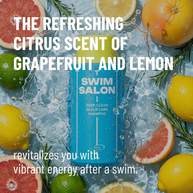 SWIM SALON Chlorine Removal Shampoo for Swimmers | Vitamin C Removes Chlorine & Prevents Hair Breakage | For Pool, Saltwater & Hard Water | Clinically Tested | Sulfate-Free, Silicone-Free (10.58 oz)