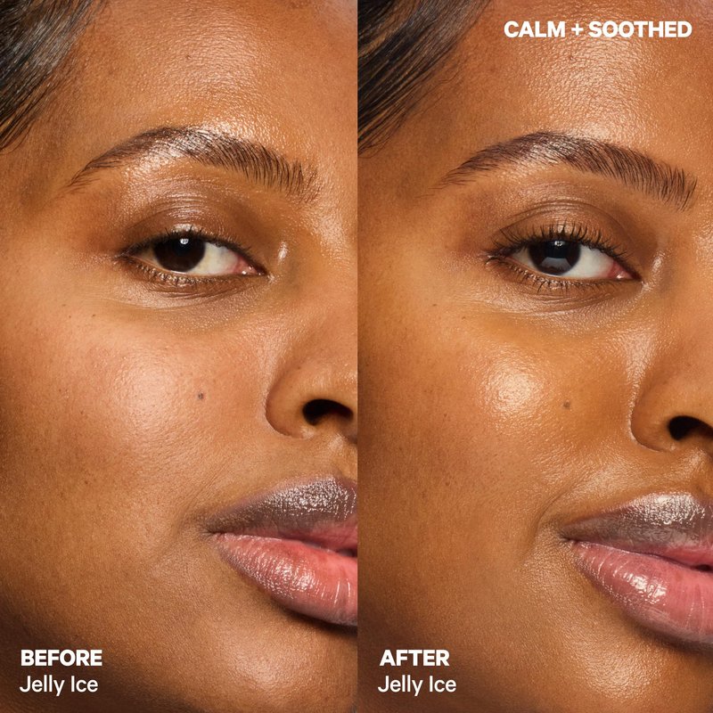 Milk Makeup Cooling Water Jelly Ice Calming Serum with Niacinamide – Reduces the Look of Puffiness + Redness for Visibly Calm Skin – Hydrating, Non-Comedogenic Serum w/Blue Light Protection – 0.46 oz