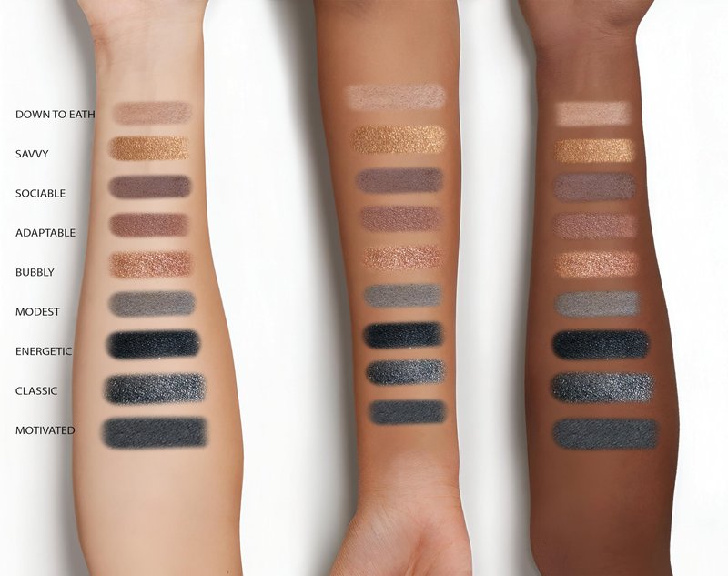 Mirabella - True To You Neutral Eye Makeup Palette, 17 Matte & Shimmer Neutral Eyeshadow Palette, Talc-Free Eyeshadow with 1 Primer Included, Highly Pigmented Eye Makeup, Nude