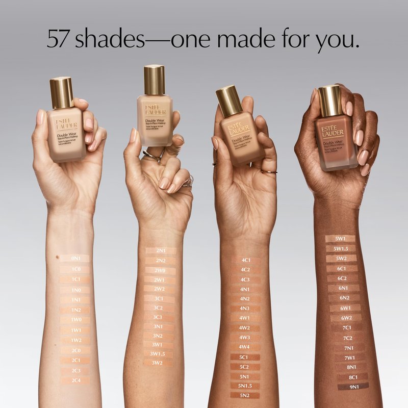 Estée Lauder Double Wear Stay-in-Place Foundation Makeup | 36-Hour Long-Wear Matte Foundation, 1 Fl Oz, 3W1 Tawny
