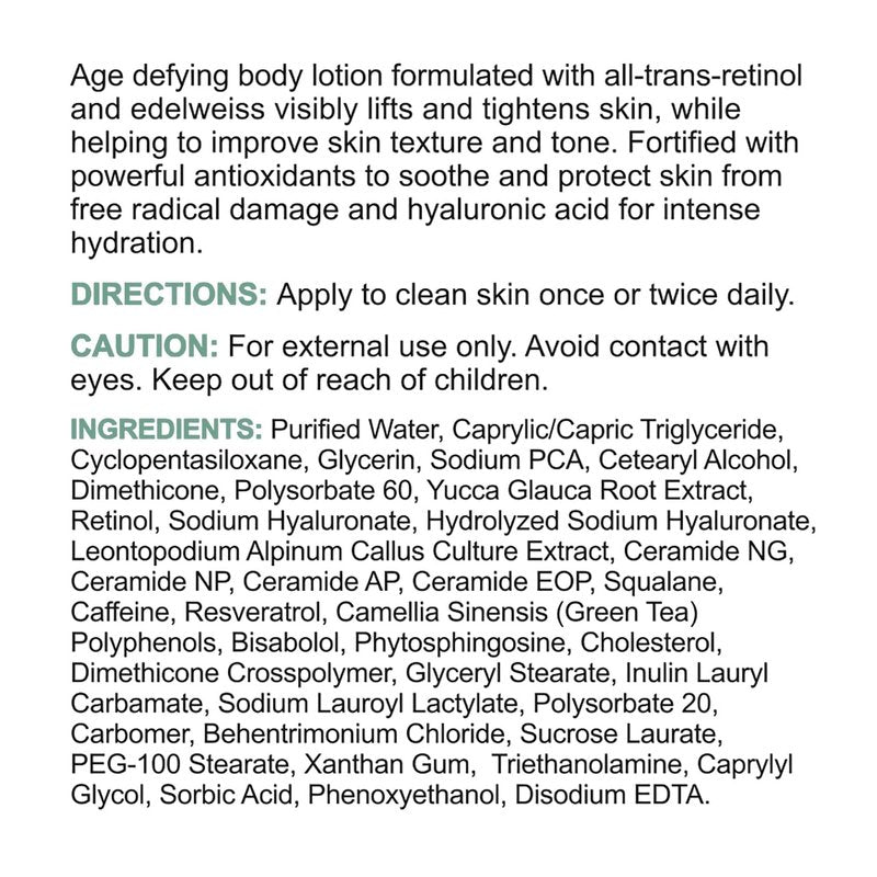 Replenix Retinol Smooth + Tighten Body Lotion, Medical-Grade Anti-Aging Brightening Body Cream for Cellulite & Sagging Skin (6.7 fl. oz)