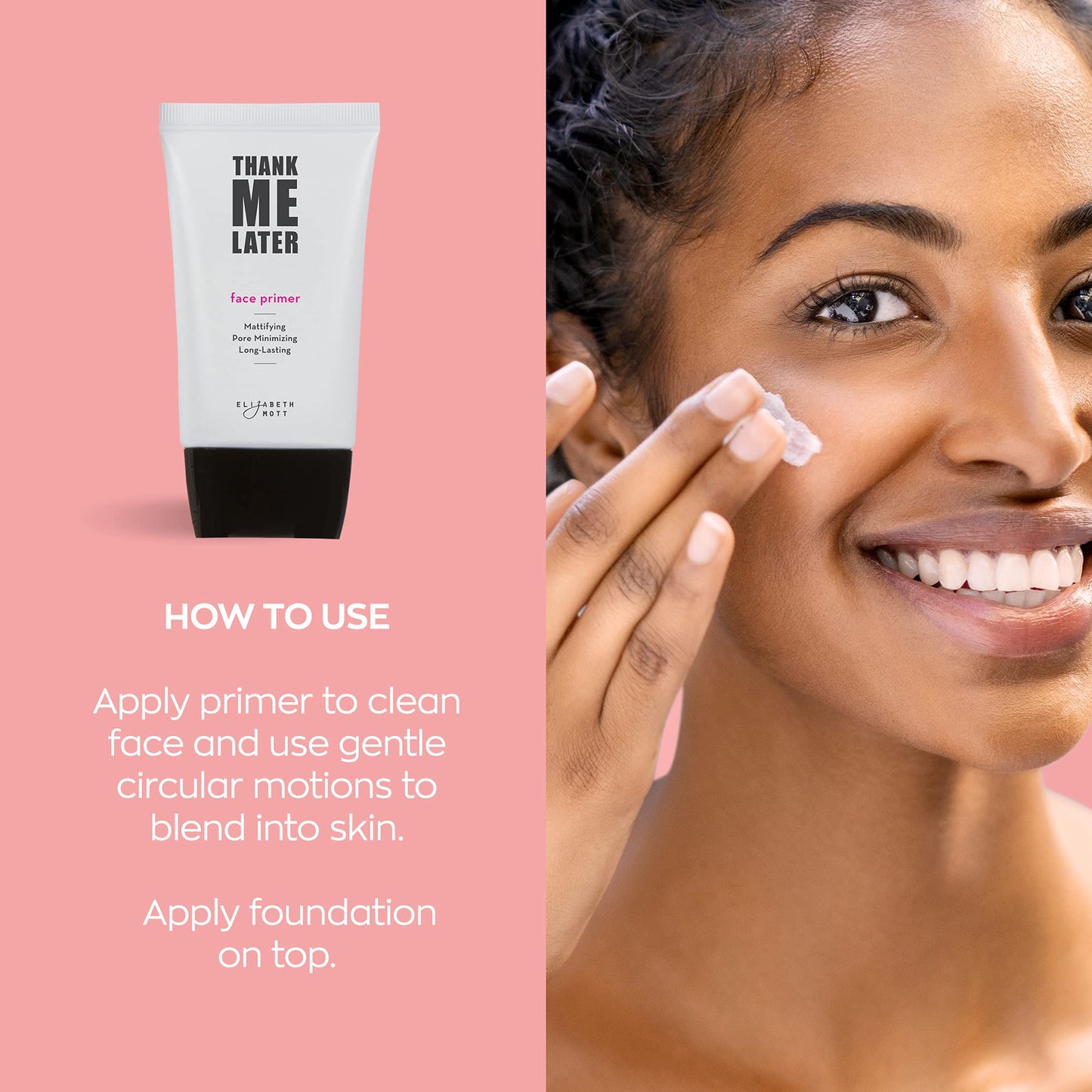 Elizabeth Mott Bundle: Thank Me Later Eye Primer Shadow Base and Thank Me Later Face Primer (Matte)