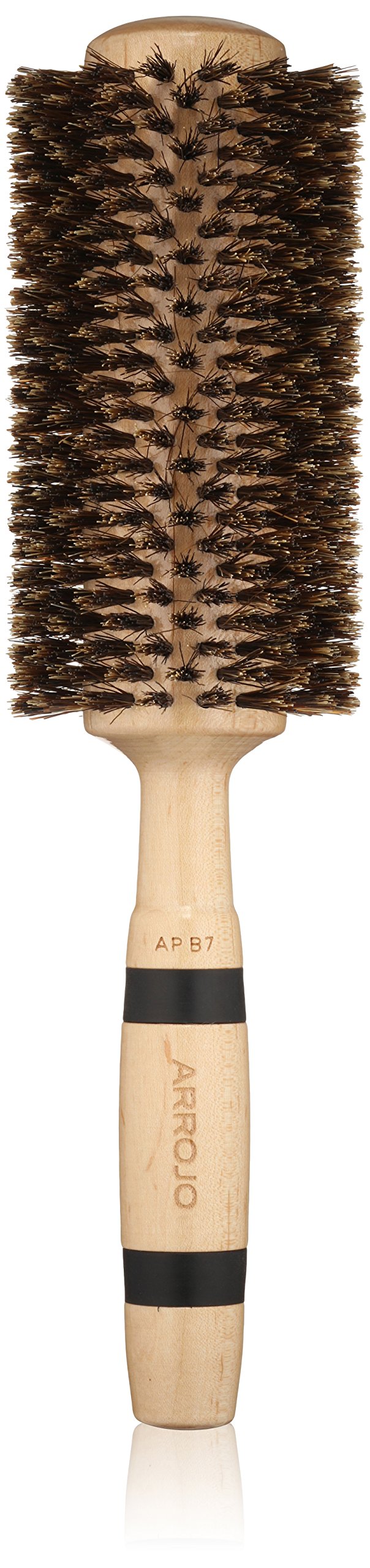 ARROJO Large Round Hair Brush – Large Round Brush for Blow Drying & Styling – Boar Bristle Hair Brush for Volume & Smoothness – Round Hair Brushes for Women & Men – Boar Bristle Brush for Long Hair