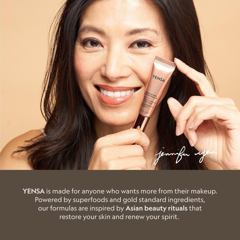 YENSA BC Foundation - Full Coverage Foundation, CC & BB Cream In One with SPF 40 - Enriched With Hyaluronic Acid & Peptides to Hydrate & Firm Skin - Korean Skin Care Makeup - Fair Cool (1 oz)