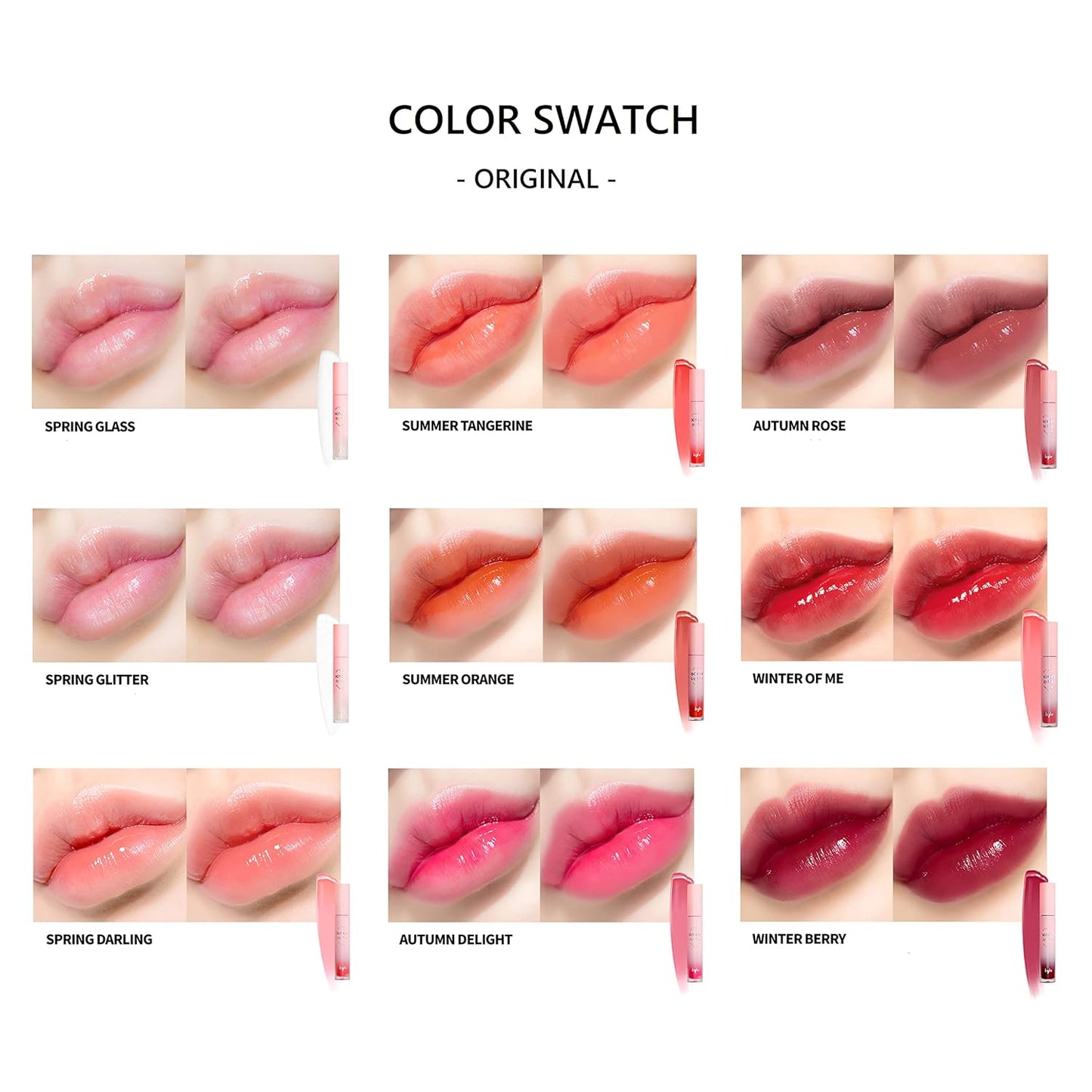 Lip Plumper - Extreme 3-Step Clear Gloss with 16 Color Tints | Korean Makeup, Spring Glass