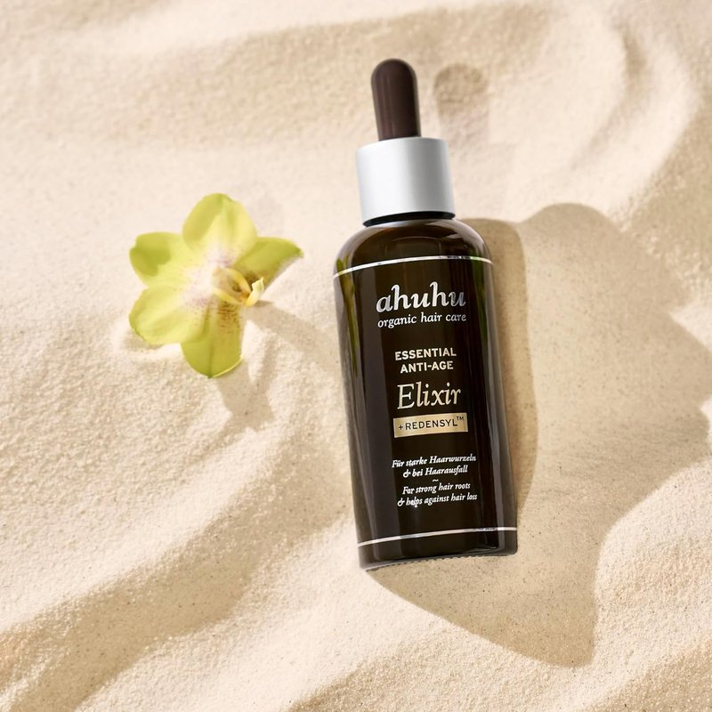 Ahuhu Anti-Age Elixir - Caffeine & Redensyl Scalp Treatment for Thicker Hair | 100ml, Vegan