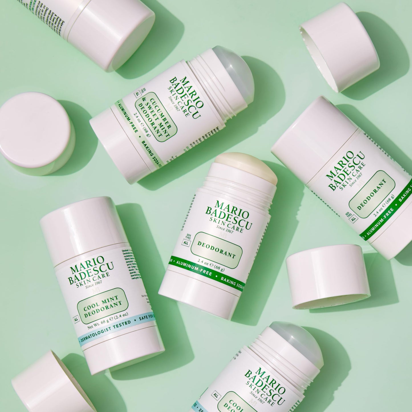 Mario Badescu Aluminum Free Deodorant for Women & Men | Baking Soda & Paraben Free | Underarm Odor Protection for All-Day Freshness | Gentle on Skin | Nourishing Botanical Blend