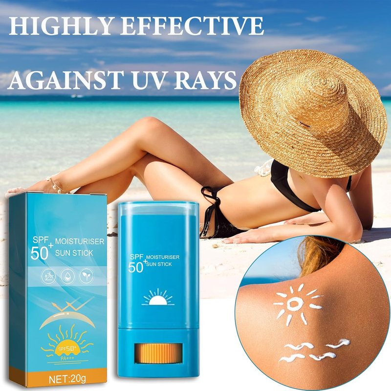 SPF 50+ Face Sunscreen Stick - Oil Control & Lightweight Formula | 2 Pack