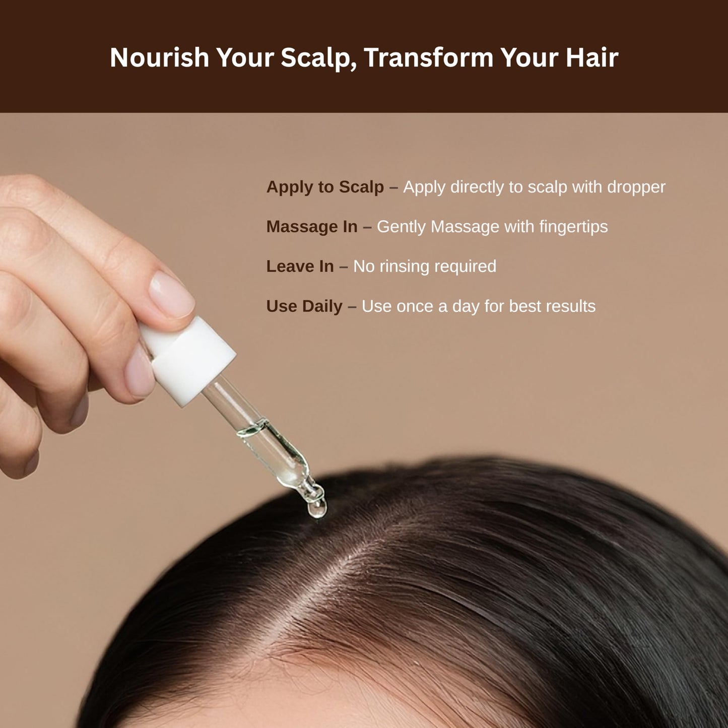 Hair Growth Serum for Women - Scalp Treatment for Hair Loss & Thinning Hair - Caffeine Peptide Regrowth Serum - Hair Thickening Serum - Natural Strengthening