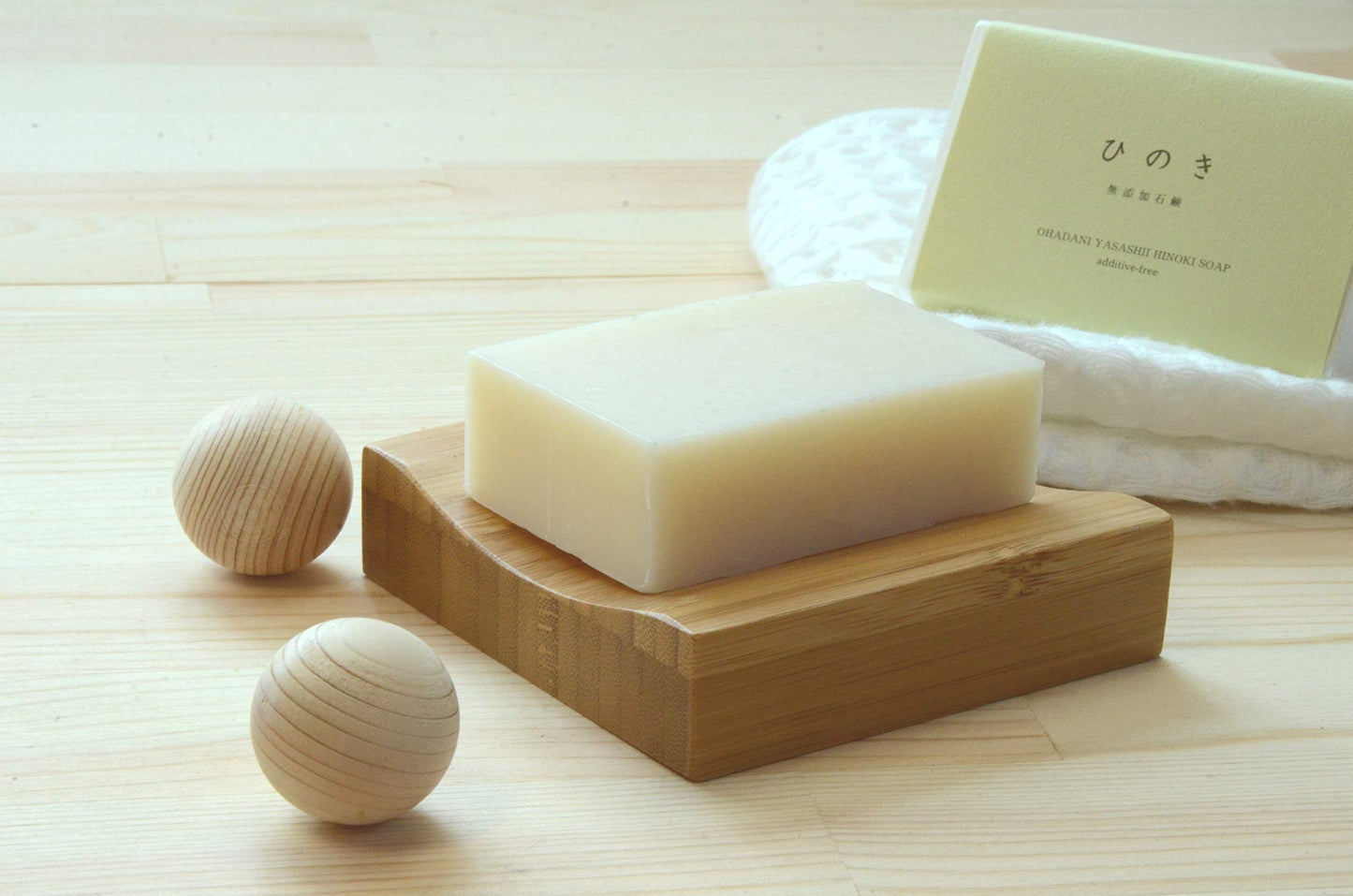 Hinoki Soap, All Natural, Vegan Cold Process Bar, Product of Japan, Set of 2
