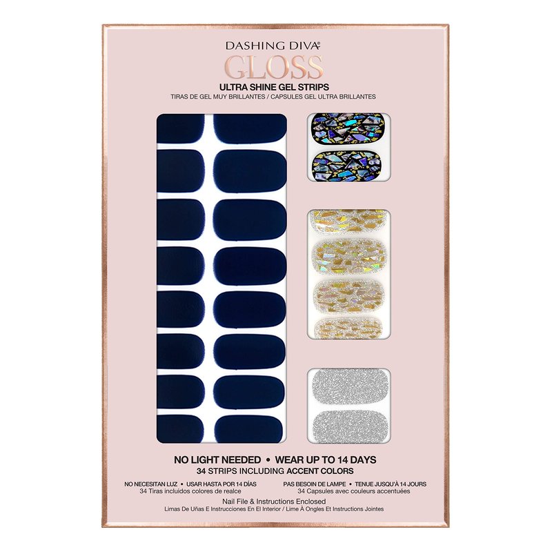 Ultra Shine Gel Nail Strips Lapis Lazuli 32 Strips