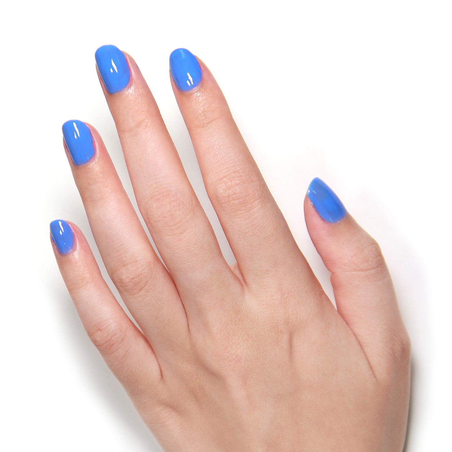 LONDONTOWN UV/LED Gel Nail Polish, Glossy Azure Blue, Poolside Dreams, 0.4 Fl Oz, Long Lasting, Chip Resistant High Shine Color