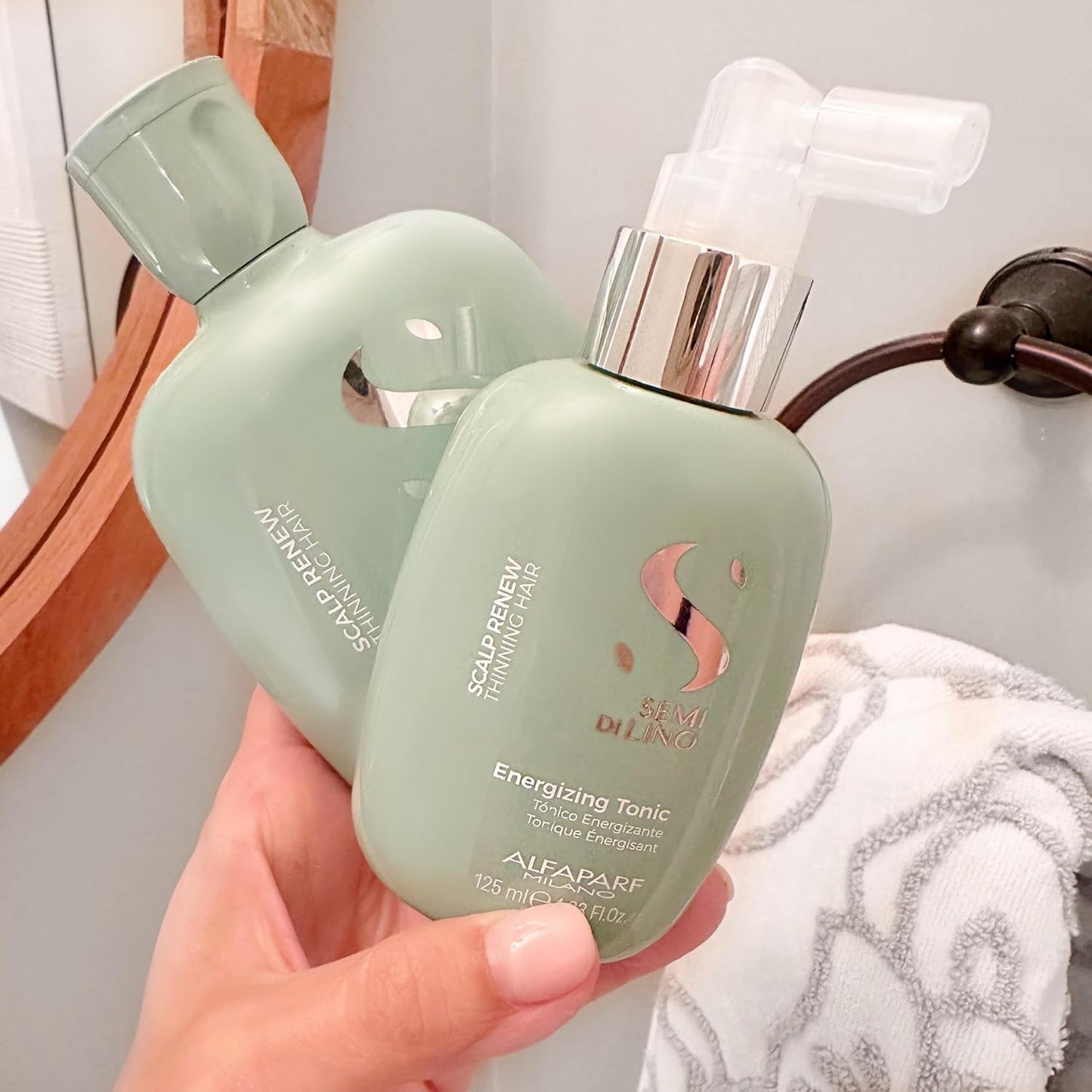 Alfaparf Milano Scalp Renew Tonic for Thinning Hair - Strengthens & Stimulates Hair Fiber | 4.23 Fl Oz