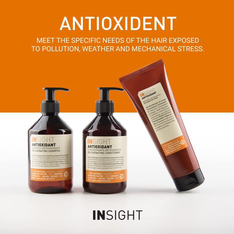 INSIGHT Clean Beauty Moisturizing, Antioxidant, Rejuvenating & Hydrating Shampoo, Vegan, 13.5 fl oz