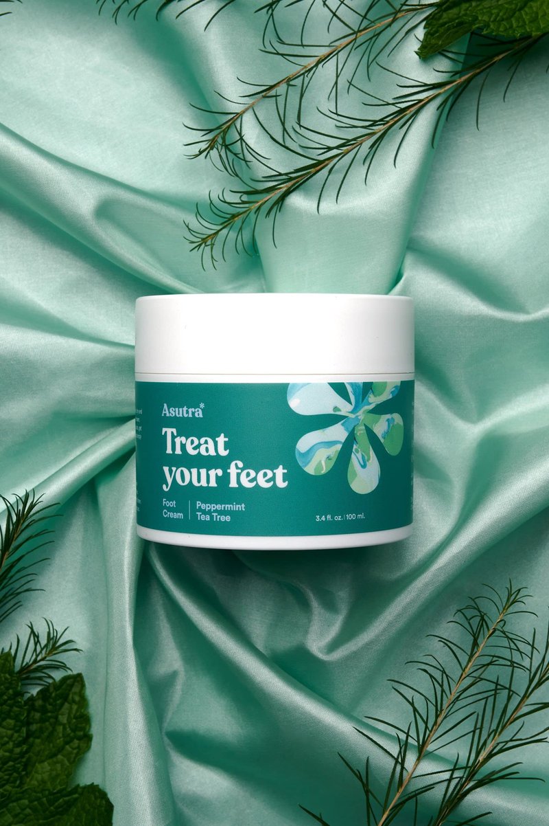 ASUTRA Invigorating and Therapeutic Foot Soak + Pedicure Pumice Stone (Dead Sea Salt w/Tea Tree & Citrus Oils), 16 oz - Helps to Soften Calluses, Corns, and Cracked Feet