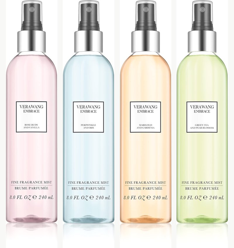 Vera Wang Embrace Green Tea and Pear Blossom Body Mist 8.1 fl oz (Pack of 1), Notes of Earthiness, Peony, and Sandalwood, Women's Fragrance, Long Lasting, Everyday Fragrance