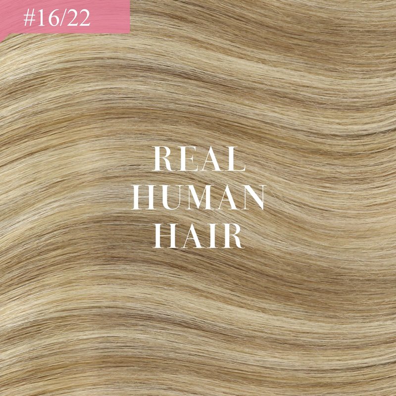 Ve Sunny Blonde Ponytail Extension Human Hair 80g Wrap Around Clip in Ponytail Hair Extensions Straight Dark Blonde Highlights Golden Blonde Remy Hair Extensions Real Human Hair for Women 14 Inch