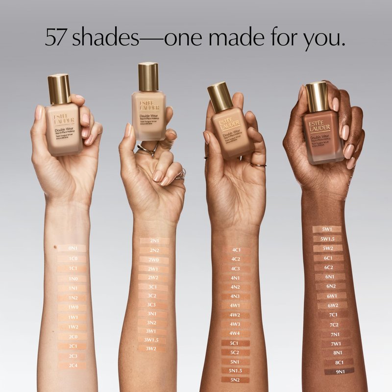 Estée Lauder Double Wear Stay-in-Place Foundation Makeup | 36-Hour Long-Wear Matte Foundation, 1 Fl Oz, 2N1 Desert Beige