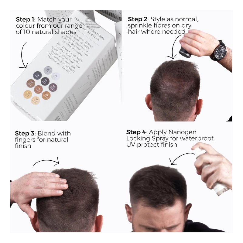 Nanogen Hair Thickening Keratin Fibres Dark Blonde