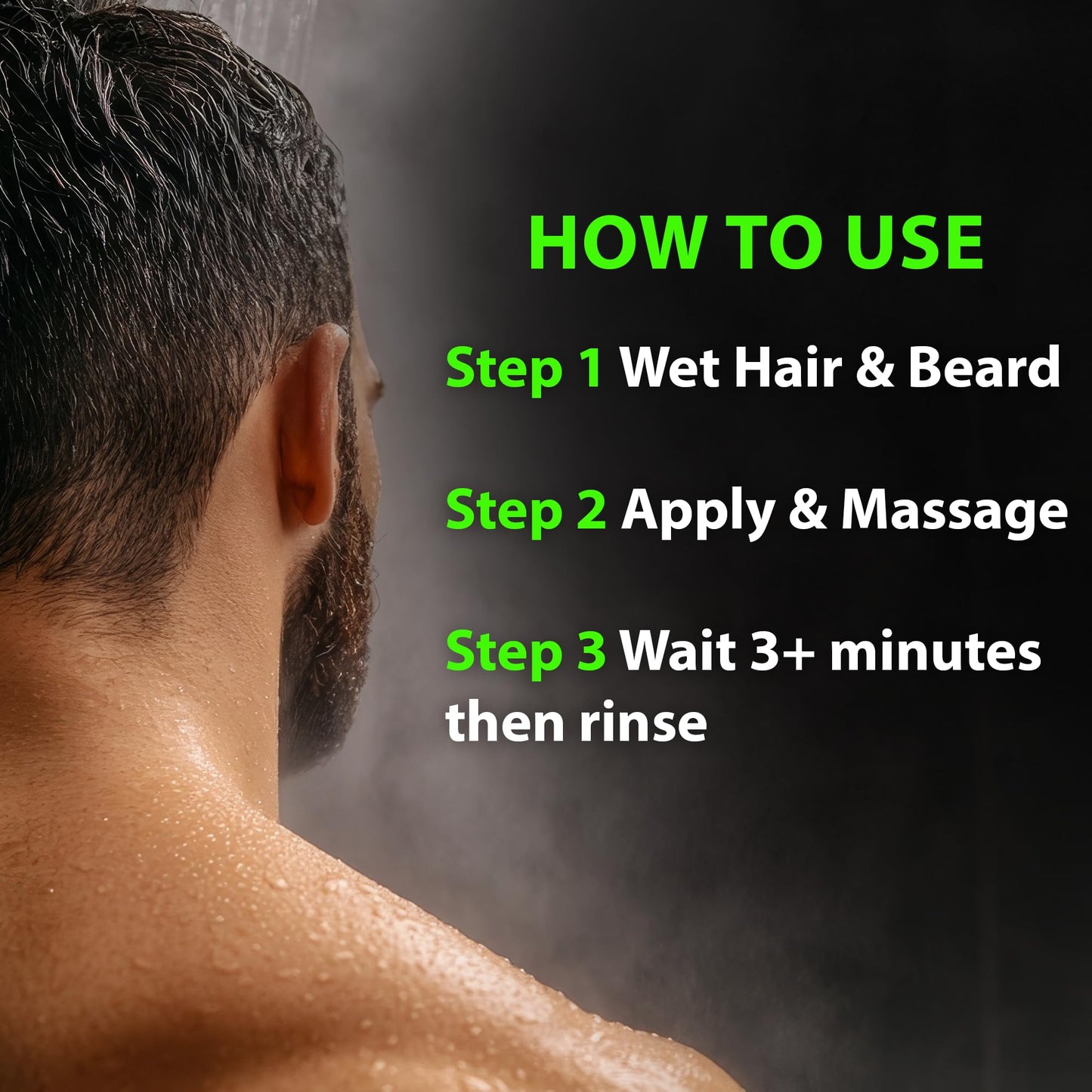Beard Wash Shampoo & Conditioner 11-in-1 – GROW Hair & Beard Growth Wash with Biotin, Castor Oil, Peppermint & Keratin – Supports Thicker Hair & Beard Growth