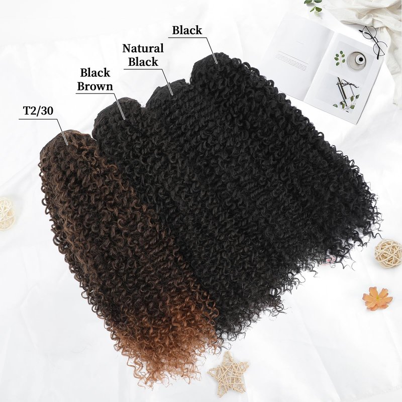 Curly Clip in Hair Extensions, Urbeauty Pink Mango 6 PCS 100% Pure Protein Silk Kinky Curly Hair Extensions Clip Ins for Black Women Hair Soft Natural Durable Light Long Lifespan