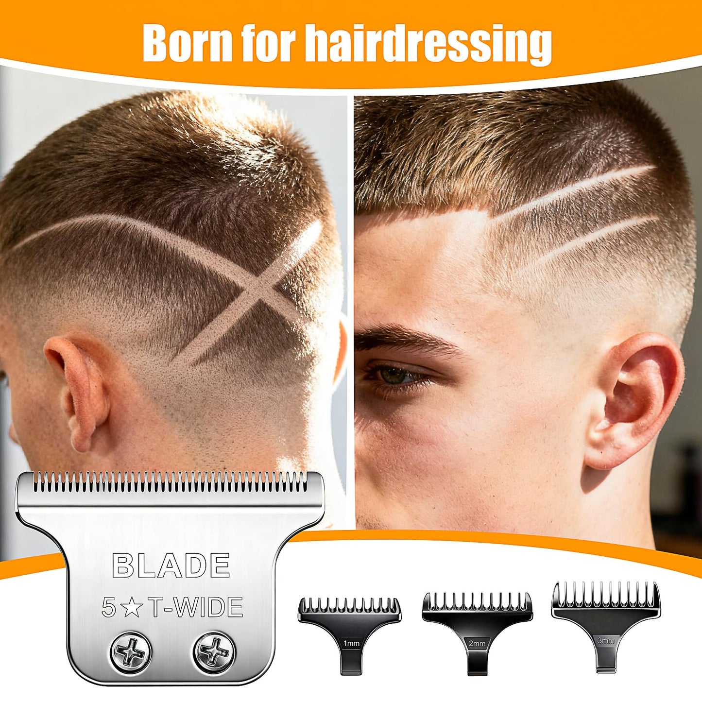 #2215 T Wide Adjustable Trimmer Blades for Wahl 5 Star Series Detailer (8081) and Cordless Detailer LI (8171) Hair Clippers Blades-Model 2215