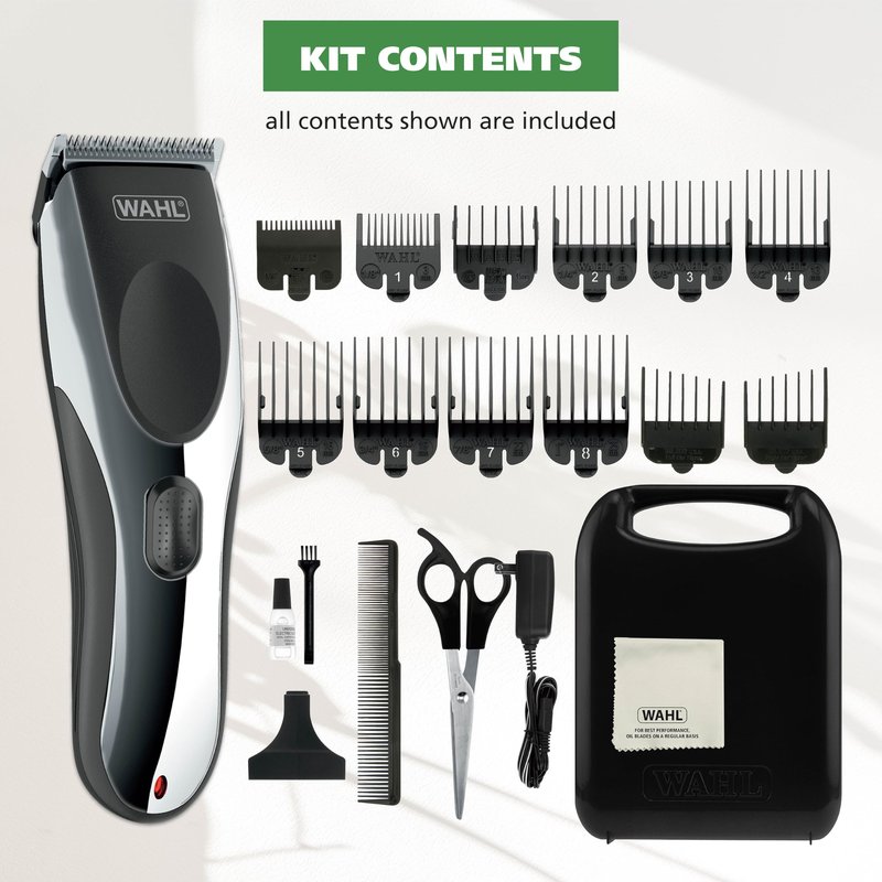 Wahl Clipper Rechargeable Cord/Cordless Haircutting & Trimming Kit for Heads, Longer Beards, & All Body Grooming - Model 79434