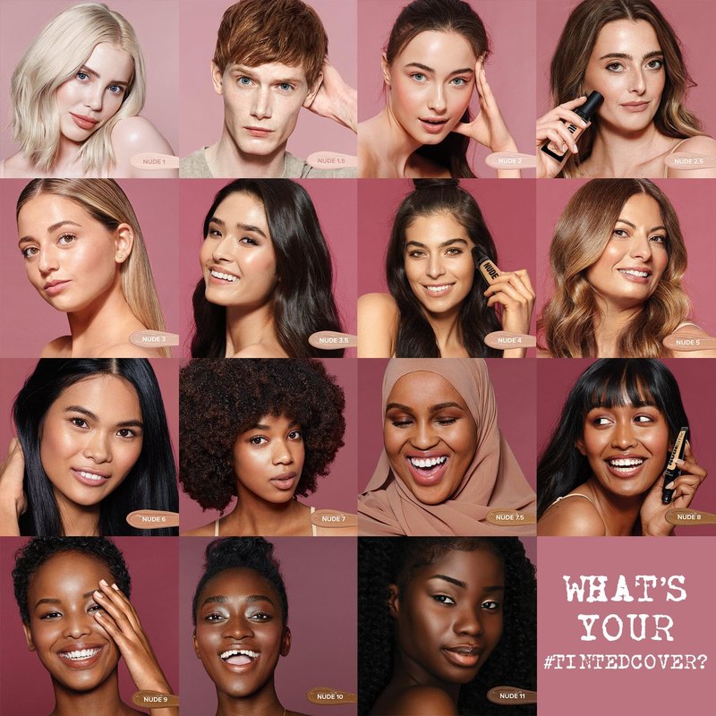 Nudestix Tinted Cover Liquid Foundation – Lightweight, Buildable Coverage for a Natural Radiant Finish | Hydrating Formula with 18 Botanical Extracts | Clean, Vegan Makeup, Shade: Nude 2