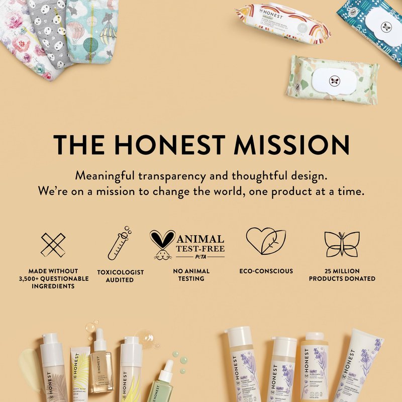 The Honest Company Clean Conscious Training Pants for Sensitive Skin, Hypoallergenic, Fragrance-Free, Rompin' & Stompin' Diggin' It Size 2T/3T (up to 34 lbs), 66 Count