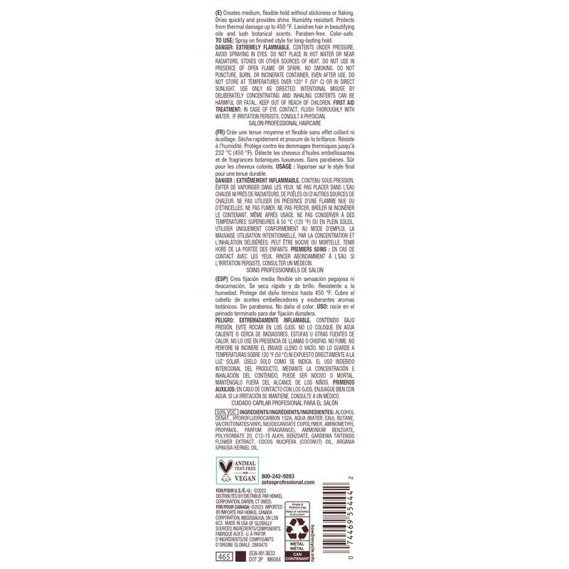Bain de Terre Stay N' Shape Flexible Shaping Spray, Medium Hold & Shine, Heat & Humidity Protection with Argan & Monoi Oils, Paraben-Free, Color-Safe, Vegan, 9.1 Fl Oz