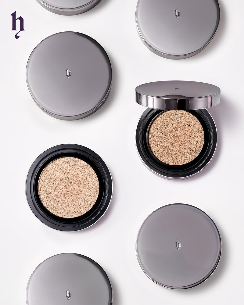 HEVVYMAKEUP H Cushion Semi Matte No.23 Medium Begie - Korean Makeup All Day Flawless Coverage Foundation for Neutral Dry Skin - Poreless Airy Weightless Coverage, 0.35oz.