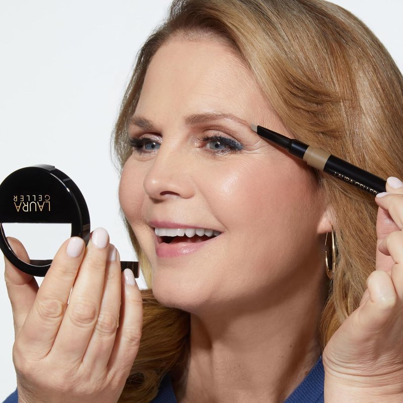 Laura Geller Waterproof Eyebrow Pencil & Brow Gel - Taupe | Fills Sparse Brows, Defines & Sets, Smudge-Proof