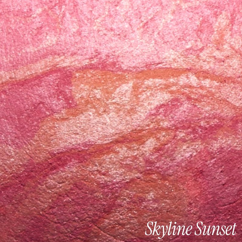 LAURA GELLER NEW YORK Baked Blush-n-Brighten for Mature Skin - 00 Skyline Sunset - Powder Blush Won't Settle into Fine Lines - Buildable Natural Finish – Longlasting Formula - Made in Italy