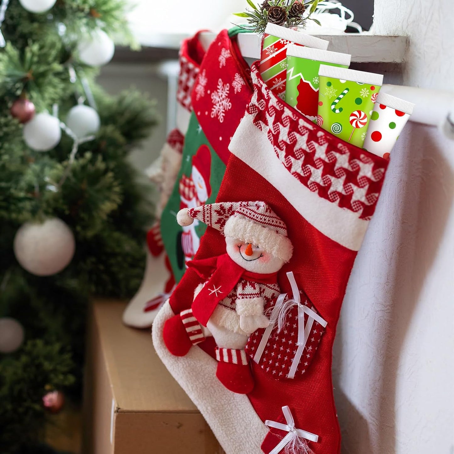 36 Pcs Christmas Hand Cream Gift Set - Travel Size Red & Green Mini Moisturizers for Stocking Stuffers & Holiday Favors