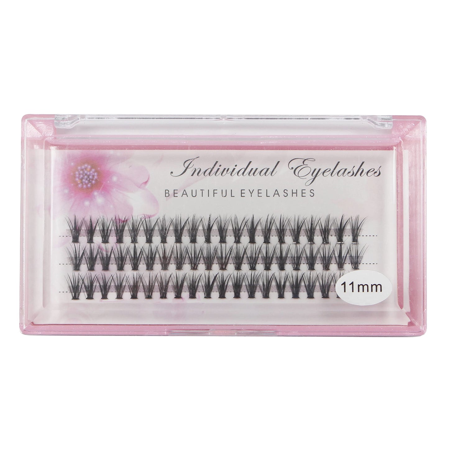 Bodermincer 20D 0.07mm Thickness 8-22mm To Choose Grafting False Eyelashes False Eyelashes Individual Natural Long Mink Fake Eyelashes Extension Handmade Bulk Wholesale (5 Packs-11mm)