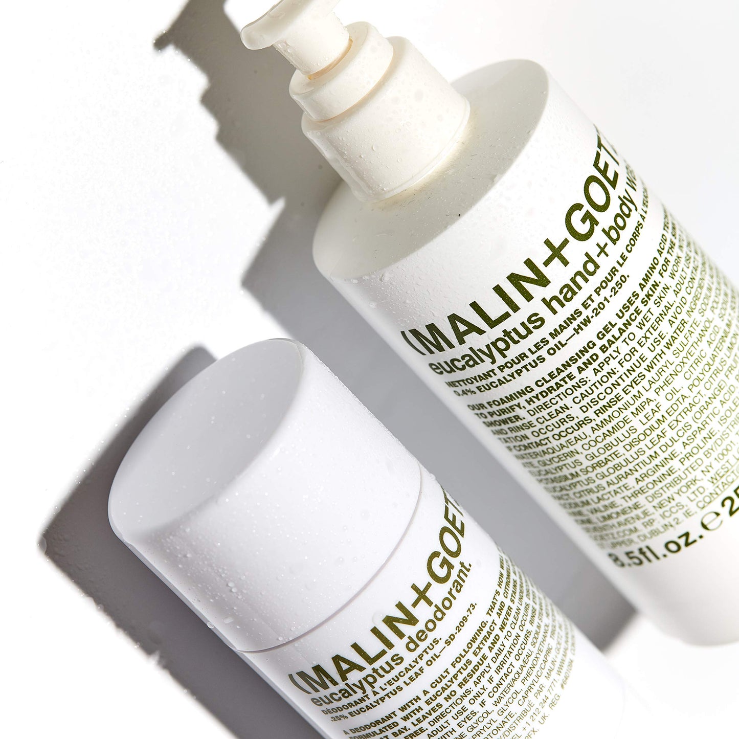 MALIN+GOETZ Hand + Body Wash | Gentle Foaming Cleanser with Botanical Extracts and Amino Acids | Hydrating, pH-Balanced, Unisex Scent | Vegan & Cruelty-Free (Eucalyptus, 16 Fl Oz)
