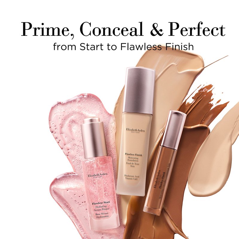 Elizabeth Arden Flawless Finish Skincaring Concealer with Hyaluronic Acid, Vitamin C and E, 415 (Tan), 0.2 oz