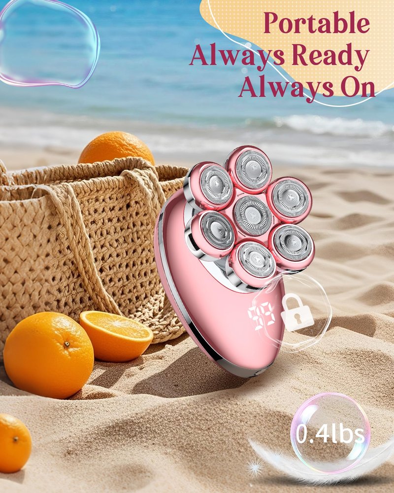 Electric Razors for Women, 7D Electric Shaver for Women, Cordless Facial Hair Removal Trimmer for Women's Face