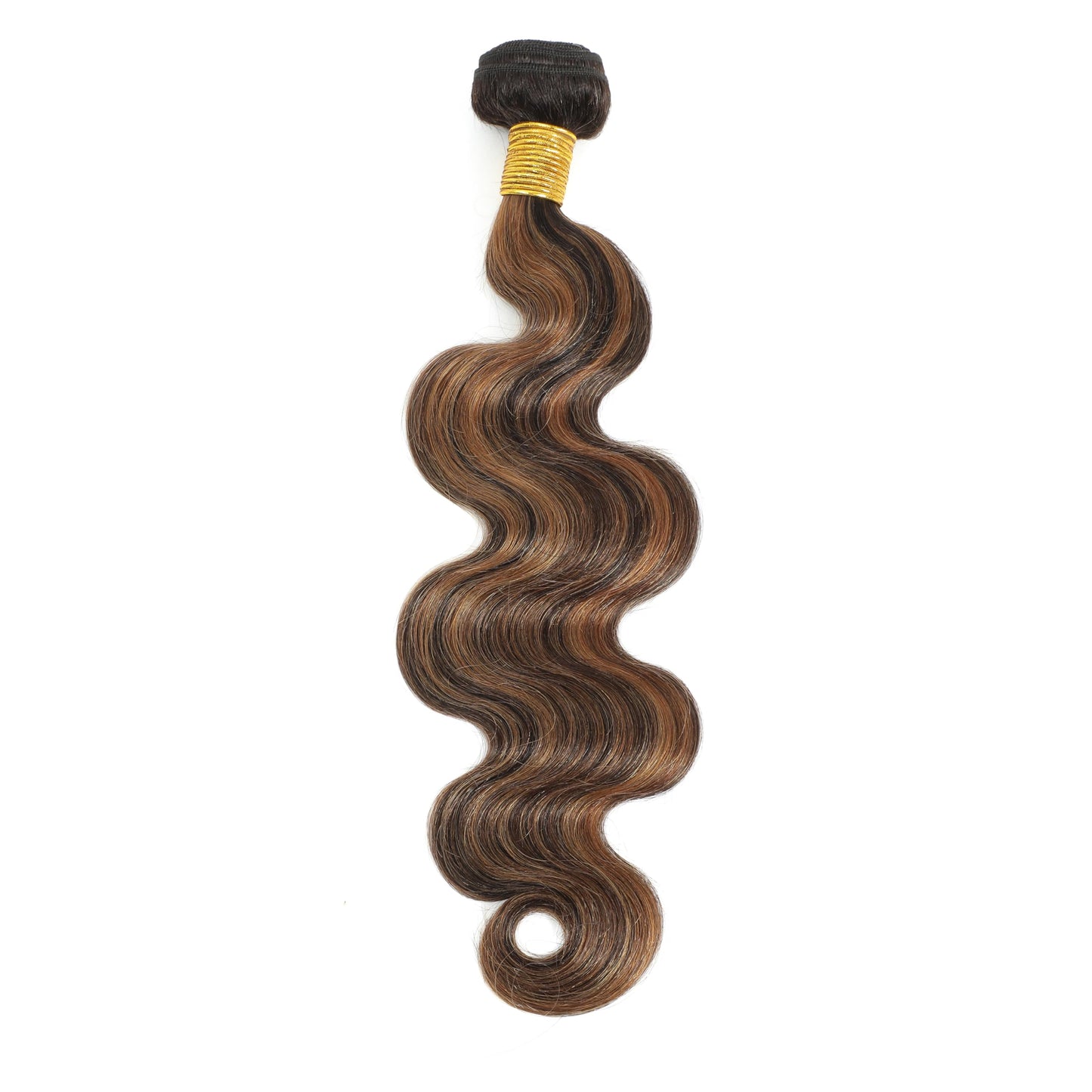 Anmetan F1B30 Highlight 14 Inch Bundles Human Hair Body Wave, 12A Thick Remy Hair Honey Blonde Highlight Black and Brown Single Wavy Bundle 100% Unprocessed Brazilian Human Hair Bundles Balayage Color