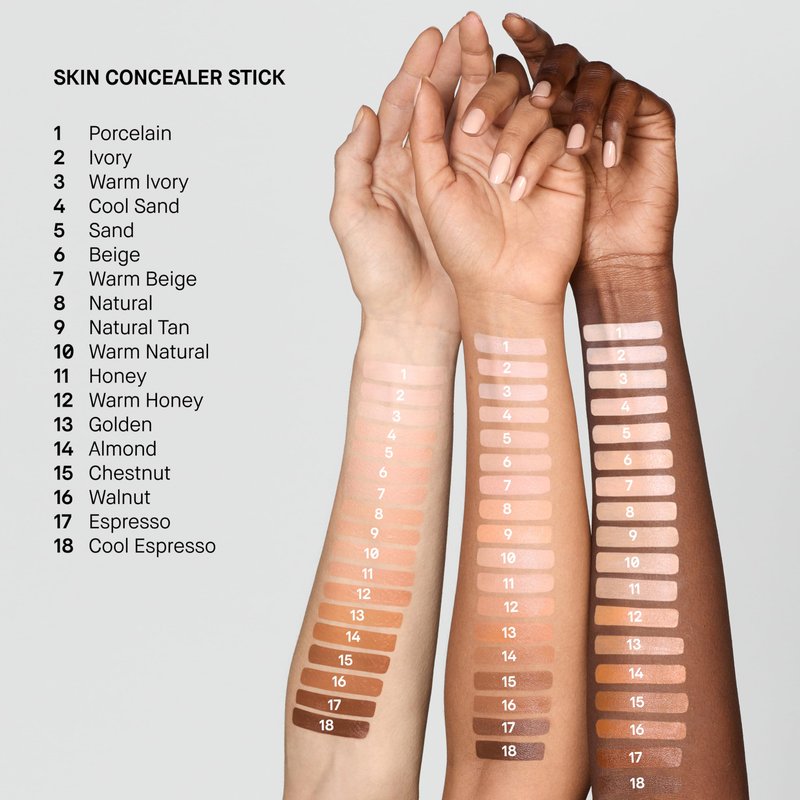 Bobbi Brown Skin Concealer Stick | Long-Lasting Cream Concealer for Dark Circles & Discoloration | 12-Hour Wear, 0.11 Ounce, Warm Ivory