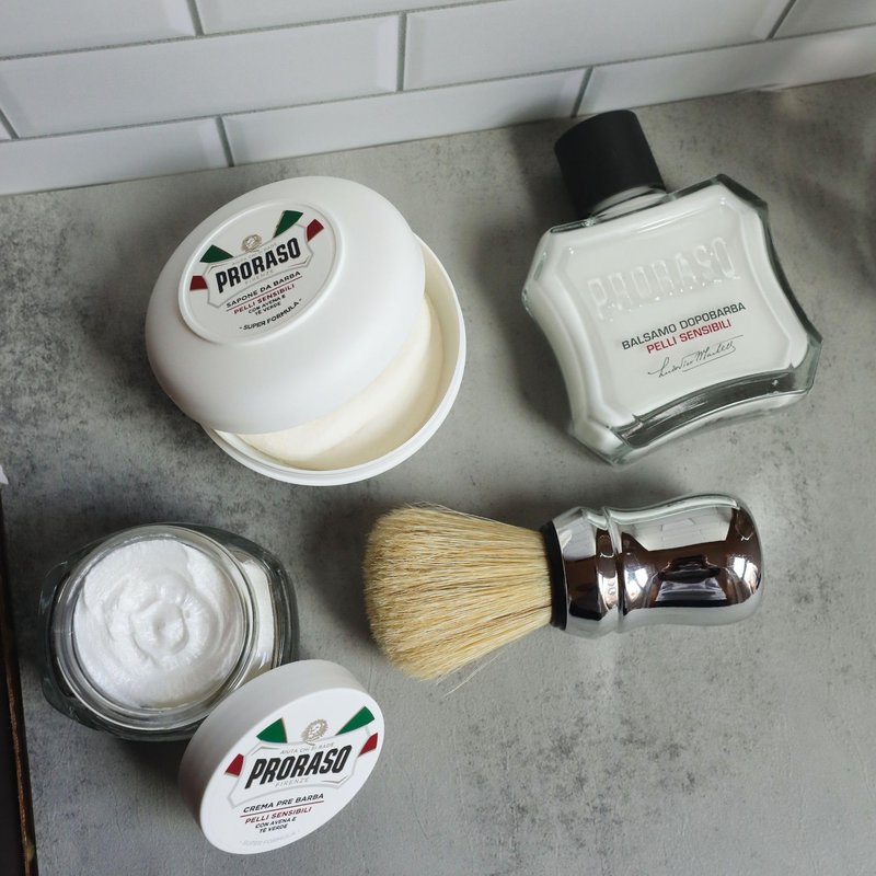 Proraso After Shave Balm - Oatmeal & Green Tea - Nourishing & Gentle Formula After Shave Cream for Sensitive Skin - Premium Italian Shaving for Men - 3.4oz