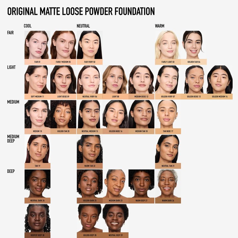 Original Matte Loose Mineral Foundation SPF 15, 24 Neutral Dark, Vegan, Cruelty-Free & Dermatologist-Tested