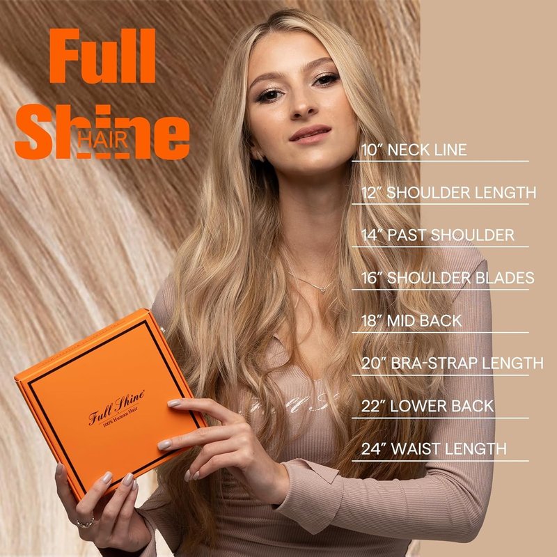 Full Shine Brown Tape in Hair Extensions Real Human Hair 20 Inch Skin Weft Seamless Pu Human Hair Extension 20 Pcs 50Gram Thick End Straight Hair Remy Tape in Hair Extensions Add length for Women