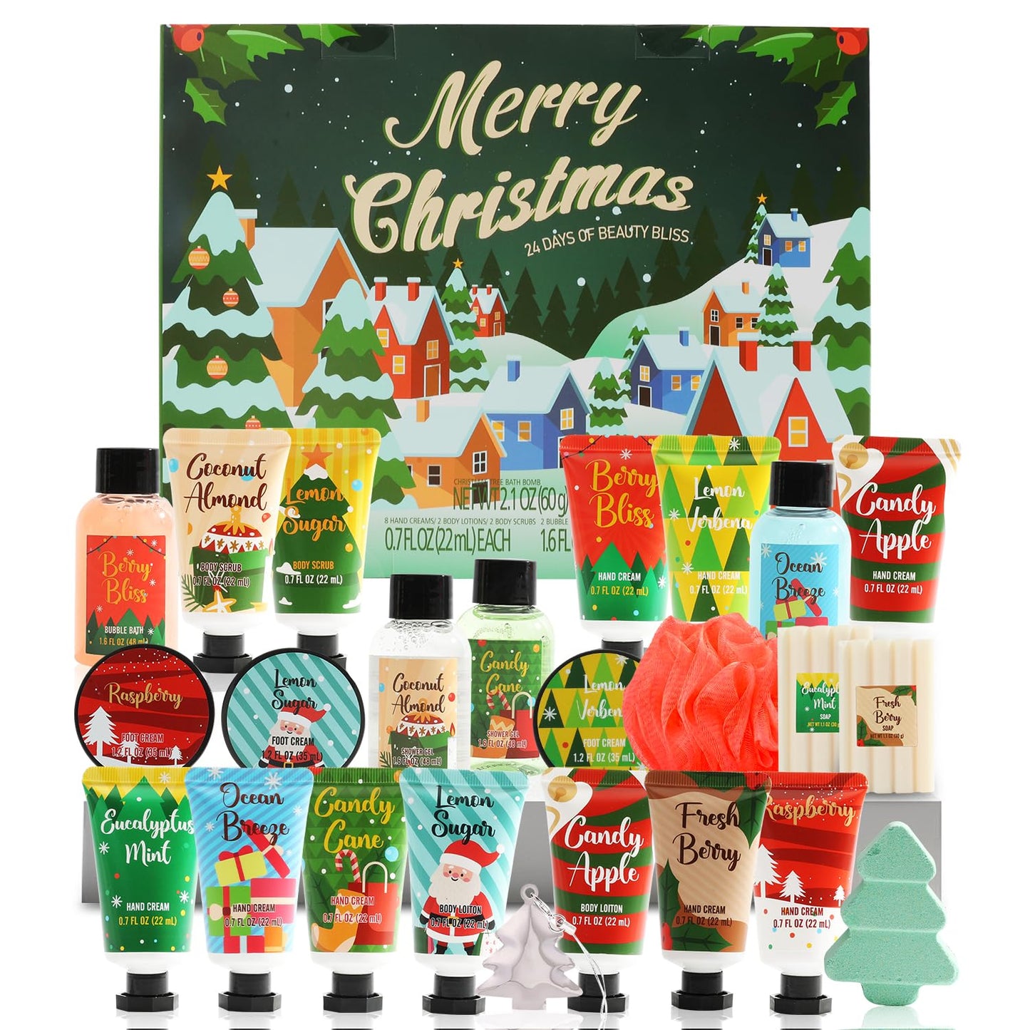 2025 Limited Edition Advent Calendar - Luxury Bath & Hand Cream Gift Set for Women