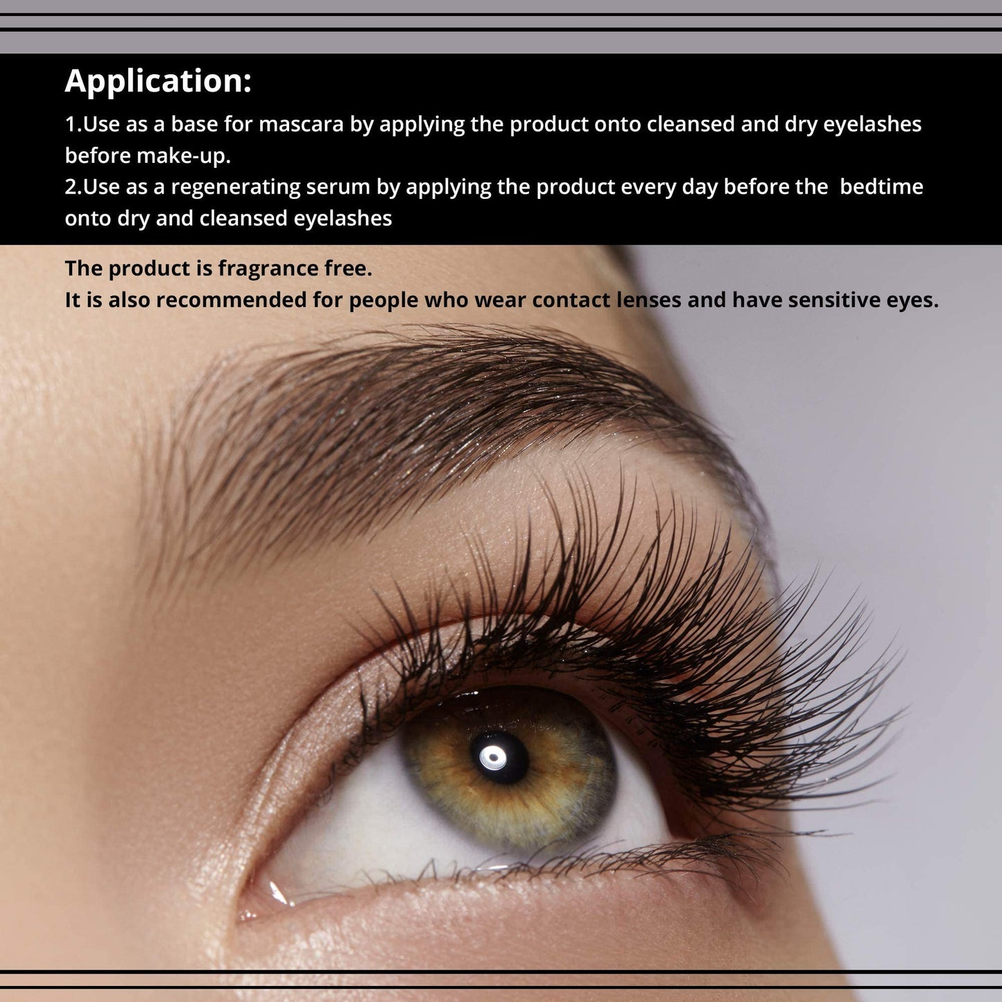 EVELINE COSMETICS Lash Booster with Argan Oil - Eyelash Serum - Doubles Volume, Extends & Strengthens - Multi Colored