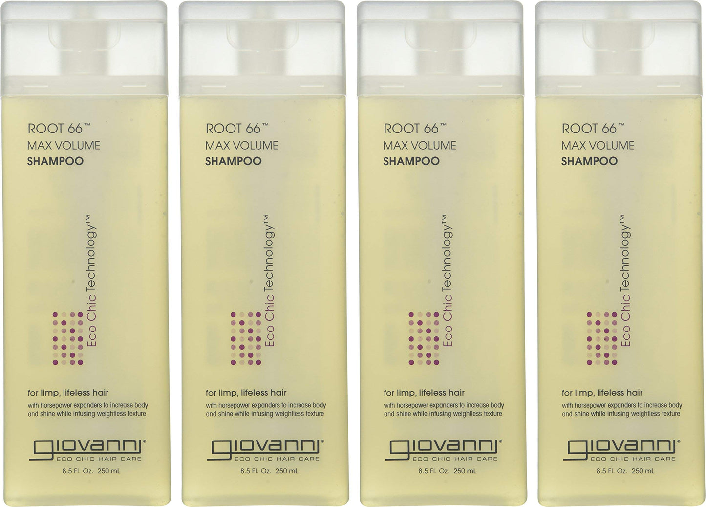GIOVANNI Root 66 Max Volume Shampoo - For Fine Lifeless Hair, Rich in Nutrients, Volumizing Shampoo, Infused with Natural Botanical Ingredients, Helps Strengthen Hair, Color Safe - 8.5 oz