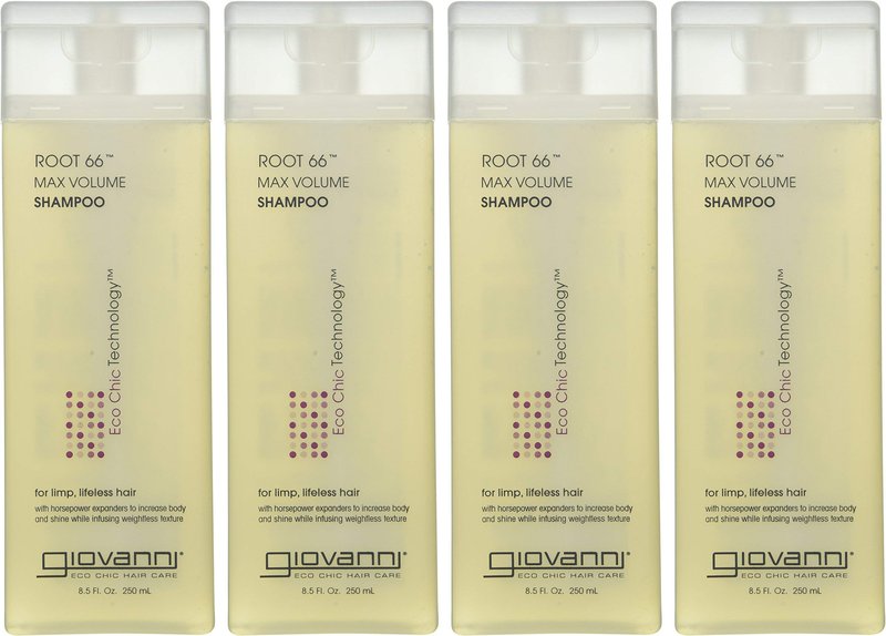 GIOVANNI Root 66 Max Volume Shampoo - For Fine Lifeless Hair, Rich in Nutrients, Volumizing Shampoo, Infused with Natural Botanical Ingredients, Helps Strengthen Hair, Color Safe - 8.5 oz