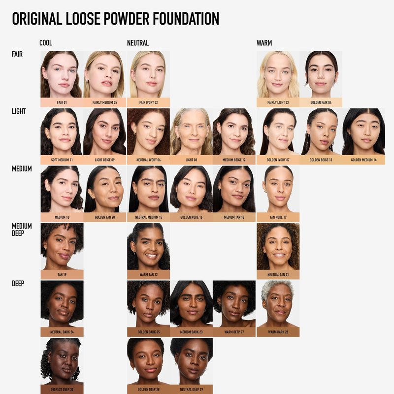 Original Loose Powder Foundation SPF 15, Golden Beige 13, Vegan, Cruelty-Free & Dermatologist-Tested