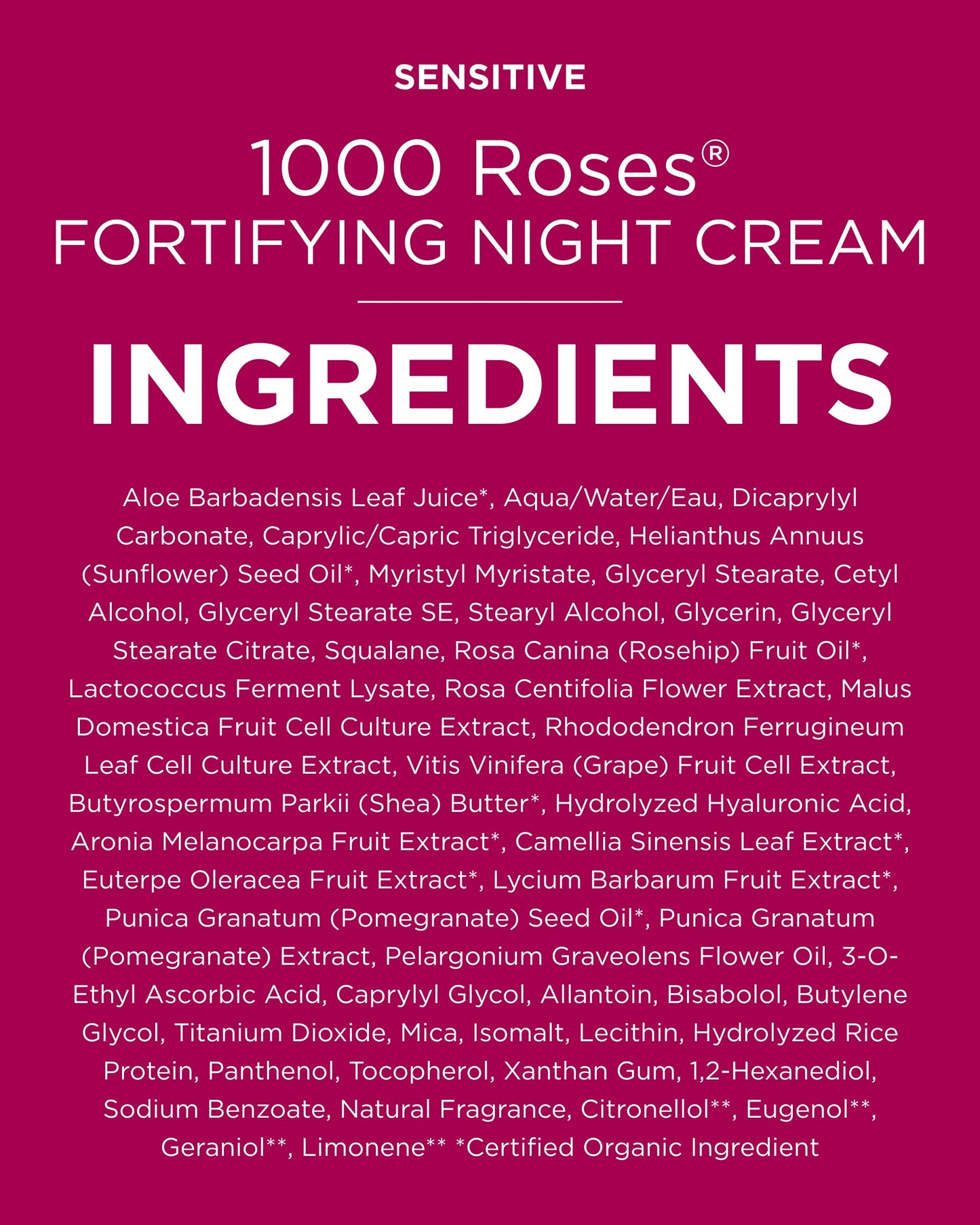 Andalou Naturals 1000 ROSES® Fortifying Night Cream